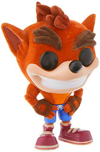 Funko - Figurine Crash Bandicoot - Crash Flocked Exclu Pop 10cm