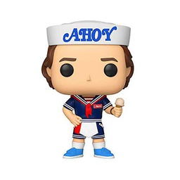 Funko - Pop! Vinyl: Stranger Things - Steve w/Hat and Ice Cream Figura De Vinil