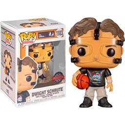 Funko Pop! The Office Dwight Schrute Basketball #1103 Exclusivo con funda protectora de cáliz Collectibles Pop