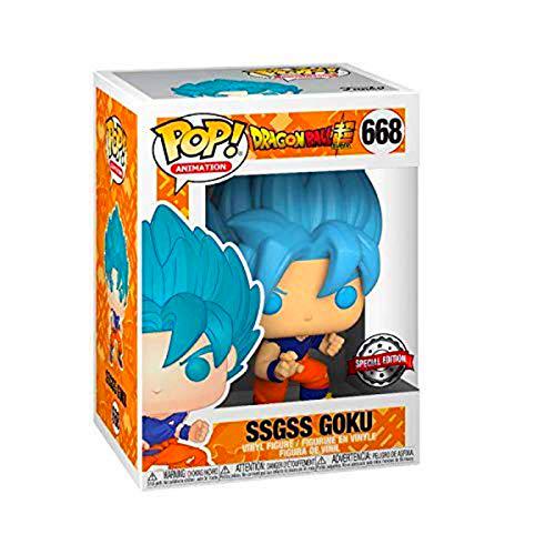 Funko Pop! Animation 668 Dragon Ball Super Super Saiyan God Super Saiyan Son Goku Super Saiyan Bue Hot Topic