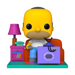 Funko- Pop Deluxe The Simpsons Homer Watching TV Juguete coleccionable