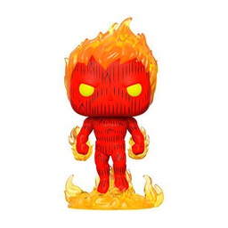 Funko- Pop Marvel: Fantastic Four-Human Torch Collectible Toy