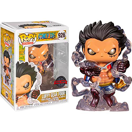 Funko Pop! One Piece: Luffy Gear Four # 926 Exclusivo con funda protectora de cáliz Collectibles Pop