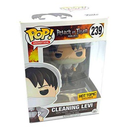 Funko - Attack on Titan - Colección Pop, Figura de Vinilo 239 - Cleaning Levi