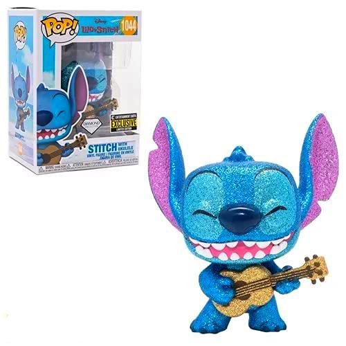 Figura de vinilo Lilo &amp; Stitch con ukelele Diamond Glitter Pop!