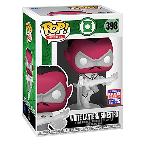 Funko DC Comics Green Lantern Pop! Heroes - Linterna blanca Sinestro de vinilo con figura de verano