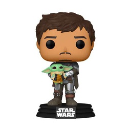 Funko 54525 POP Star Wars Mandalorian- Mando Holding Child