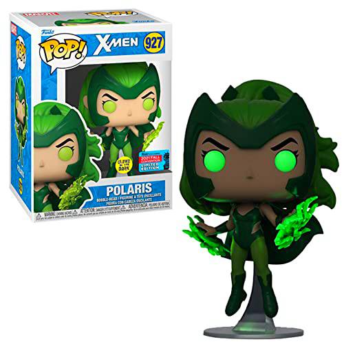 Funko POP! Marvel: X-Men Polaris Glow in The Dark Figura de vinilo de la Convención de Otoño de 2021 Exclusivo