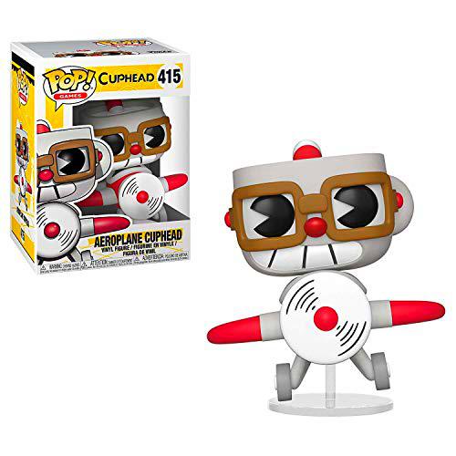 Funko 34475 Pop Vinilo: Juegos Cuphead en avión, Multi