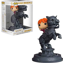 Funko- Pop Vinyl: Movie Moments: Harry Potter S5: Ron Riding Chess Piece Figura Coleccionable