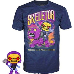 POP Funko Tees Masters of The Universe - Skeletor Glow in The Dark Vinyl Figure &amp; T-Shirt Box Set Size L