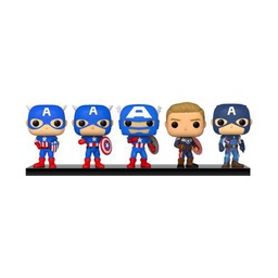 Funko 55482 POP Marvel YOTS- 5PK Cap America , Amazon Exclusive