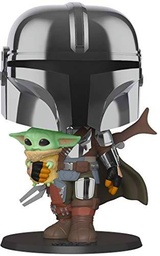 Funko- Pop Star Wars:Mandalorian-10 Mandalorian (w/Chrome Armour) Figura Coleccionable