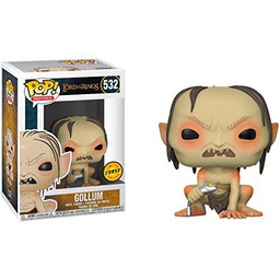 Funko Gollum (Chase Edition): Lord of The Rings x POP! Movies Vinyl Figure &amp; 1 PET Plastic Graphical Protector Bundle [#532 / 13559