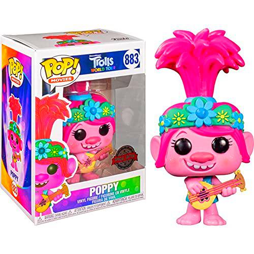 DreamWorks Trolls Funko Pop World Tour - Poppy con Guitarra (Exclusivo)