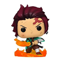 Funko Pop Demon Slayer Tanjiro Kamado con hoja flameante