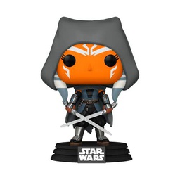 Funko Pop! Star Wars: The Mandalorian - Ahsoka con capucha con sables de luz