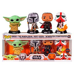 Funko POP! Star Wars Grogu Mandalorian Gideon Stormtrooper