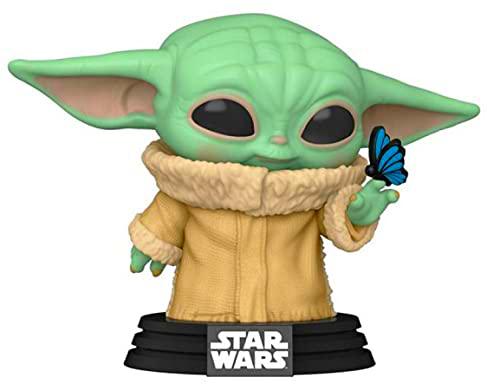 Funko Pop! Star Wars: The Mandalorian - El Niño Grogu con Mariposa 468 Exclusivo Bobblehead