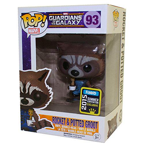 Funko 5340 - Guardianes de la Galaxia, Pop Vinyl Figure 93 Rocket Raccoon with Baby Groot