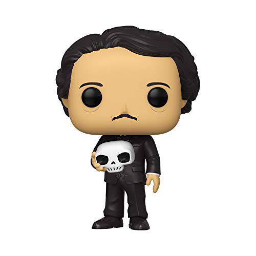 Funko- Pop Icons: Edgar Allen PoE w/Skull Figura Coleccionable