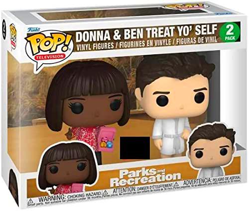 Funko POP! TV: Parques y Recreación - 2pk Donna &amp; Ben Treat Yo'self TargetCon