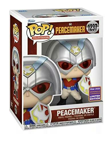 POP Peacemaker (2022) - Figura de vinilo de pacificador con escudo 2022 Exclusiva de la Convención Maravillosa