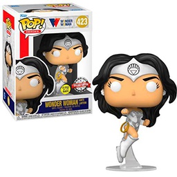 Funko Pop! Wonder Woman 80 aniversario de linterna blanca que brilla en la oscuridad Pop! Figura de vinilo