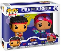 Funko Pop Games: Fortnite- 2PK Ryu &amp; Brite Bomber