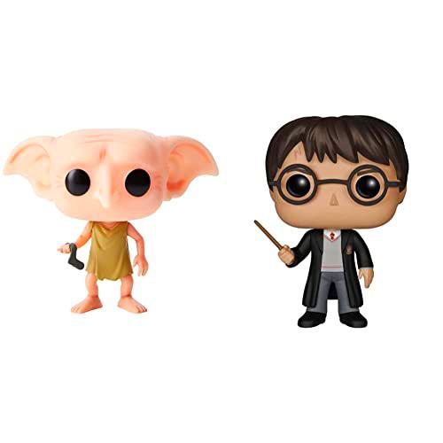 Funko - Pop! Vinilo Colección Harry Potter - Figura Dobby + Vinilo Colección Harry Potter