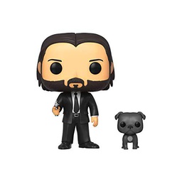 Pop! Movies: John Wick - John in Black Suit w/ Dog