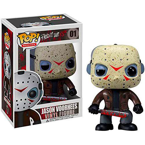 Funko Jason Voorhees: Friday The 13th x POP! Movies Vinyl Figure &amp; 1 PET Plastic Graphical Protector Bundle [#001 / 02292