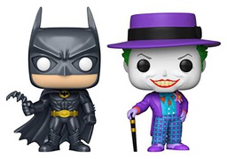 Funko 62480 Pop Heroes: Batman (1989)- 2pk Joker &amp; Batman (Metallic)