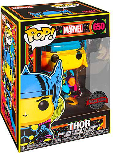 Funko- Pop Marvel Black Light Thor Juguete Coleccionable