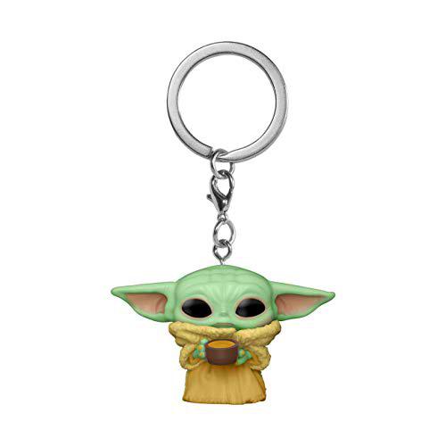 Funko - Figura Pop Keychain: The Mandalorian - The Child w/Cup (53042)