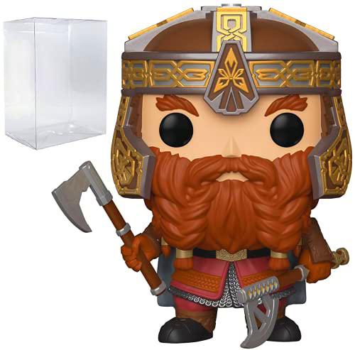 POP Figura de vinilo Gimli Funko Pop con funda protectora compatible con caja de protección de pop