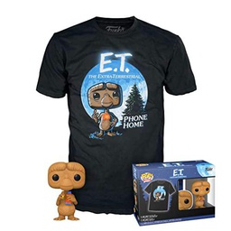 Funko Pop &amp; tee: E.T.- E.T. w/Reeses- Large