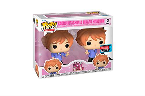 Funko Pop! Animation Ouran High School Host Club Kaoru Hitachiin &amp; Hikaru Hitachiin 2022 Convención de Otoño Exclusivo Paquete de 2