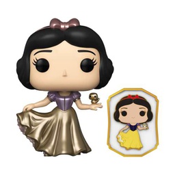 POP! Ultimate Princess Celebration - Figura de vinilo POP &amp; Pin blanco nieve