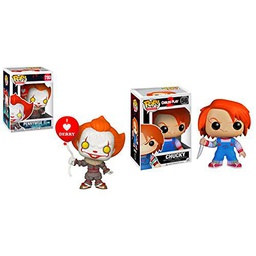 Pop! Figura de Vinilo: Películas: Pink Balloonz - Balloon 4 &amp; Pop Vinyl: Horror: Chucky