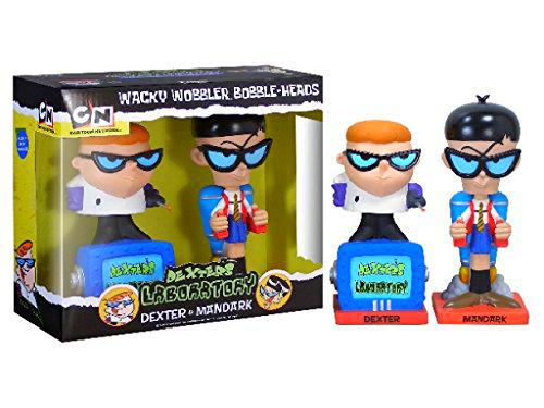 Cartoon Network Dexter &amp; Mandark 2 cabezones PVC 13-15cm Funko