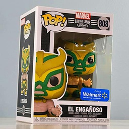 Marvel Lucha Libre Edition El Enganoso Pop! Figura de juguete coleccionable de vinilo con cabeza de bobina, exclusiva