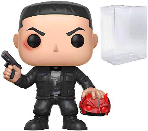 Funko Pop! Marvel: Netflix Daredevil - Punisher CHASE Variant Limited Edition Vinyl Figure (Bundled Pop Box Protector Case)