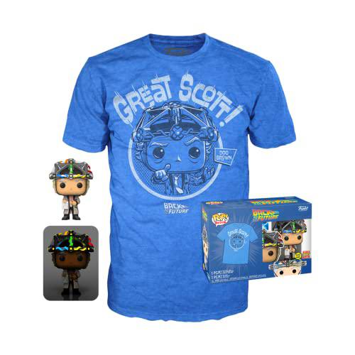 Funko Pop &amp; tee - Back To The Future - Doc w/ Helmet (XL)