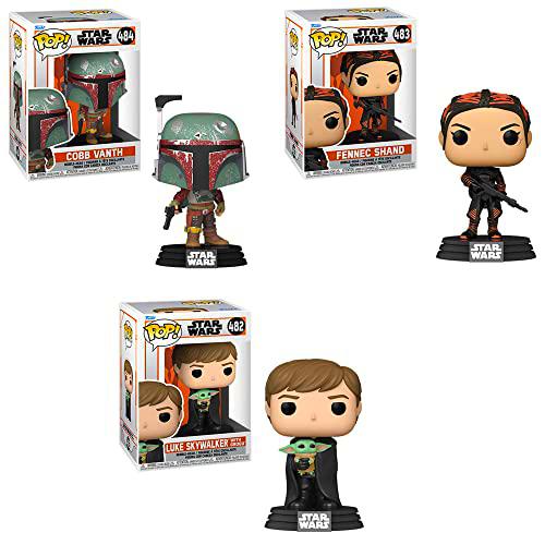 Funko Pop! Star Wars: Mandalorian Set of 3 - Cobb Vanth in Boba Fett Suit