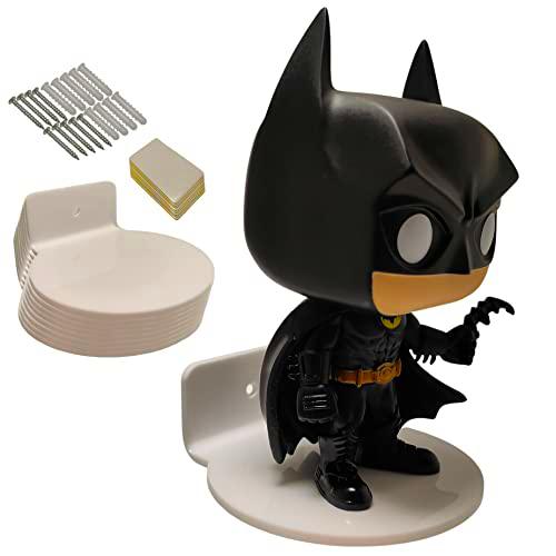 NORTHWALL Soporte Expositor de Pared para Funko Pop Blanco (Pack de 9)