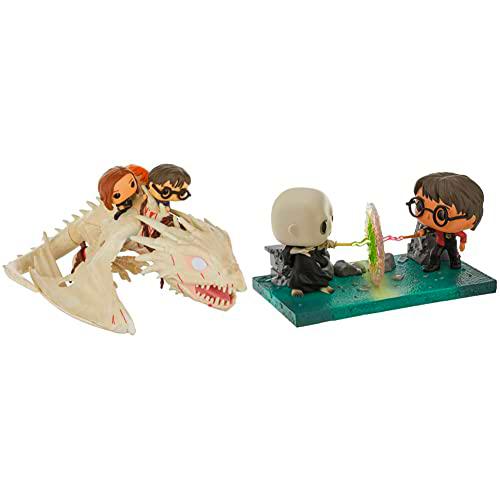 Funko- Pop Ride Potter-Dragon w/Harry, Ron, &amp; Hermione Figura Coleccionable