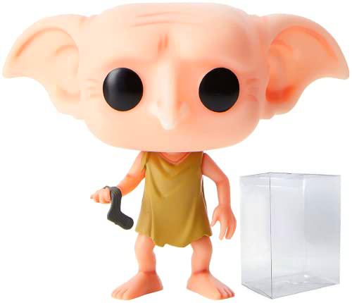 HARRY POTTER - Figura de vinilo Dobby Funko Pop! (encuadernada con funda protectora compatible con caja Pop)