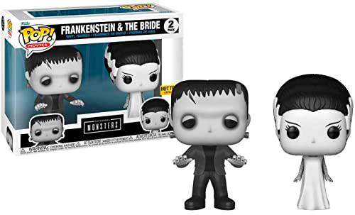 Bride of Frankenstein (1935) - The Monster &amp; The Bride Black &amp; White Pop! Vinilo Figura 2-Pack