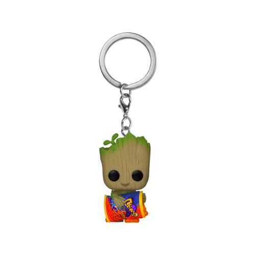 Funko: Pop Keychain: I Am Groot - Groot w/ Cheese Puffs